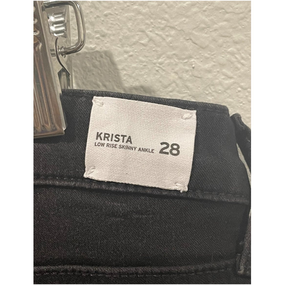 HUDSON Krista Low Rise Skinny Ankle Black Jeans - Picture 7 of 7